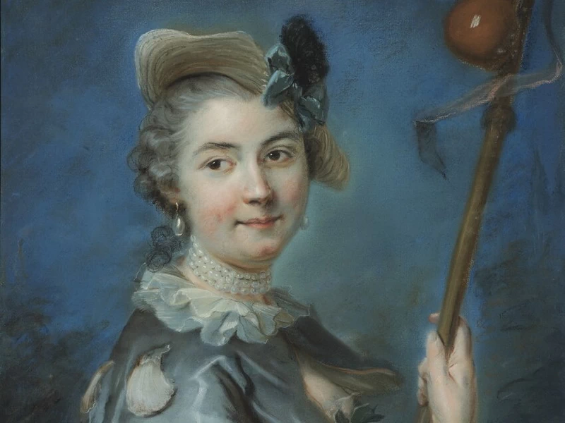 1715-Louis Vigée - Donna sconosciuta in costume da pellegrina - Nationalmuseum, Stoccolma